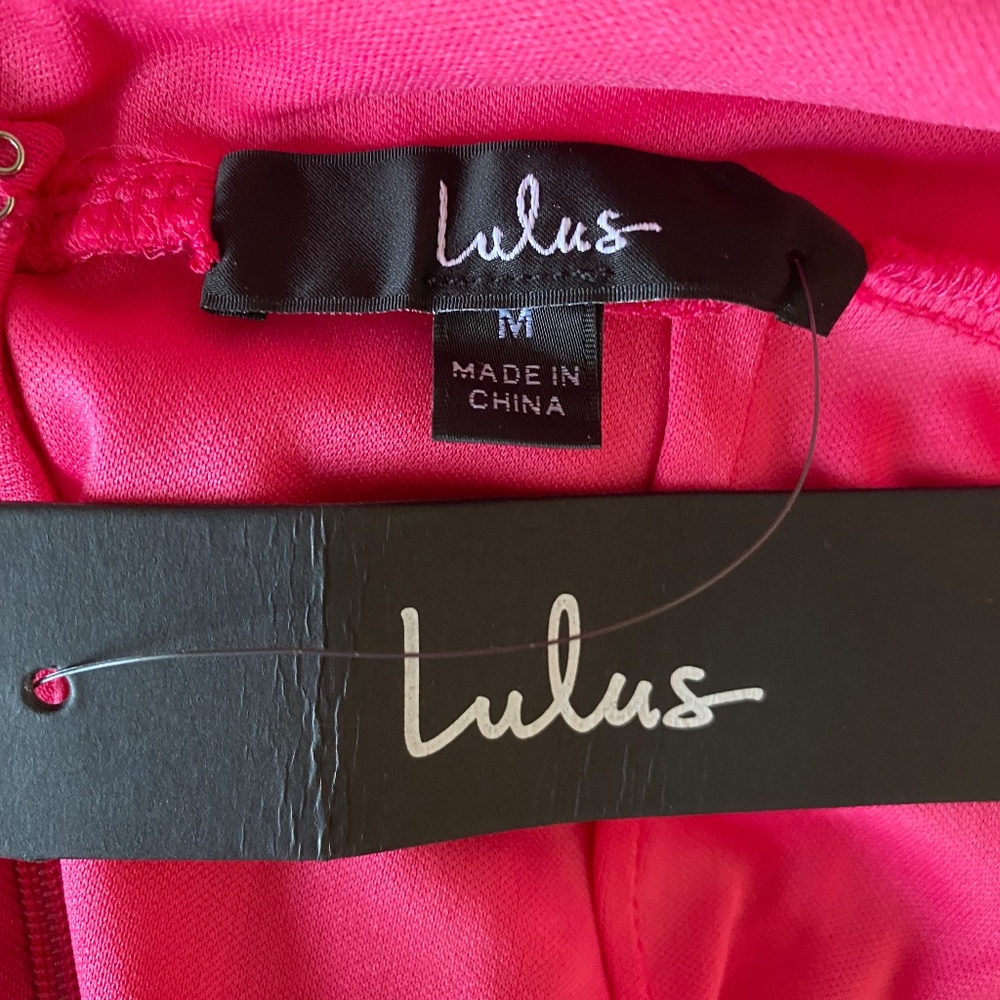 Lulu's Hot Pink Mini Dress - Picture 2 of 6